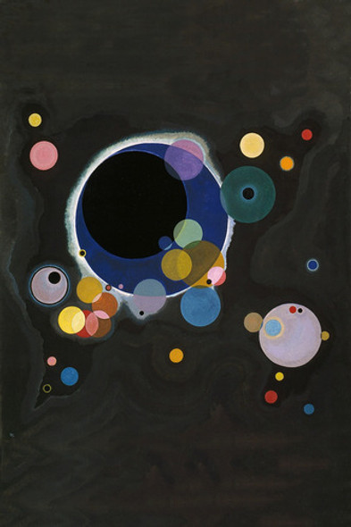 Lamina Fine Art Algunos Circulos Kandinsky Editado 30x45 Cm 0