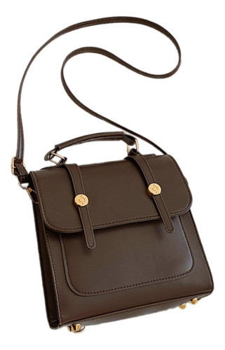 Mochila Bolsa Feminina Alça Ajustável Elegante Couro Pu 0