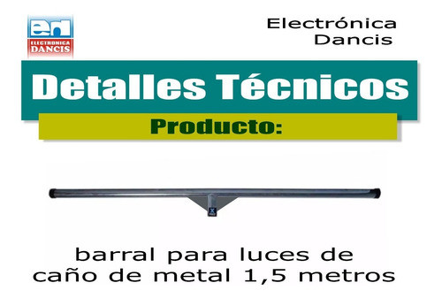 Soporte  T  Para Pie De Luces 1,5 Ms Laser Led Spots 1
