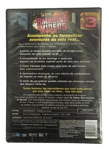Dvd Filme Original Amazing Videos 3 1