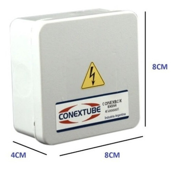 Caja De Paso Derivacion Plastica Estanca Ip65 80x80x40mm 1 Caja De Paso Derivacion Plastica Estanca Ip65 80x80x40mm 1