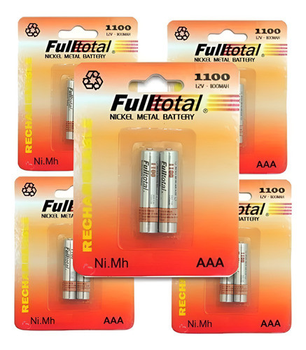 Pilas Recarbables Aaa 1100mah Extra Larga Duracion Oferta !! 1