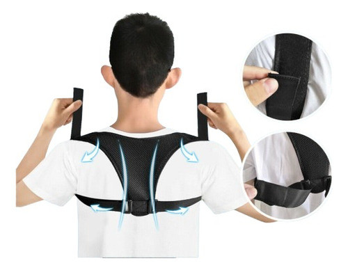 Corrector Postural Respirable Para Espalda - Talles L Y X L 0
