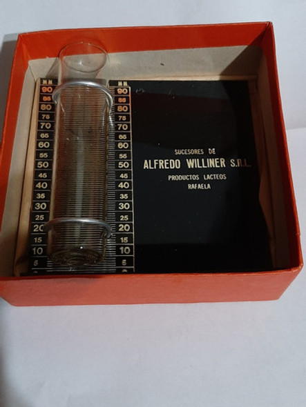 Pluviómetro Antiguo Obsequio De Empresa Láctea. Único. Nuevo 1