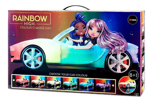 Vehículo Rainbow High Color Cambia De Color Con Luz Deluxe 0