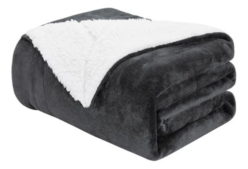 Manta De Forro Polar Sherpa Tamaño Queen - Manta 0