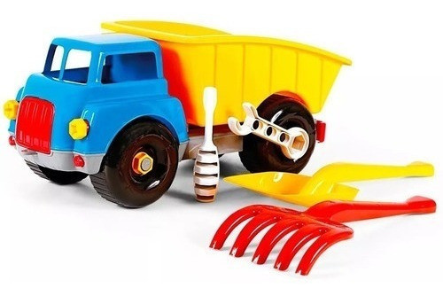 Brinquedo Caminhão Caçamba Com Ferramentas Desmonta 4347 0