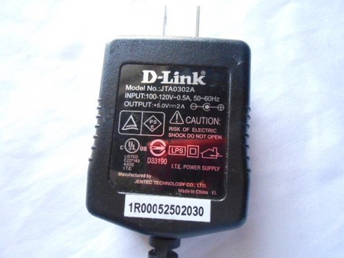 Fonte D-link 120v Modelo: Jta0302a 50~60hz 5.0 V       N31-2 1