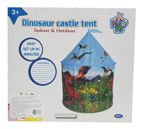 Carpa Castillo Dinosaurios Infantil Casita Niños 0