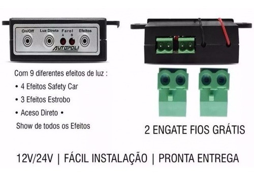 7 Modulo Central Strobo Autopoli Reposição 12~24v - Bivolt 1