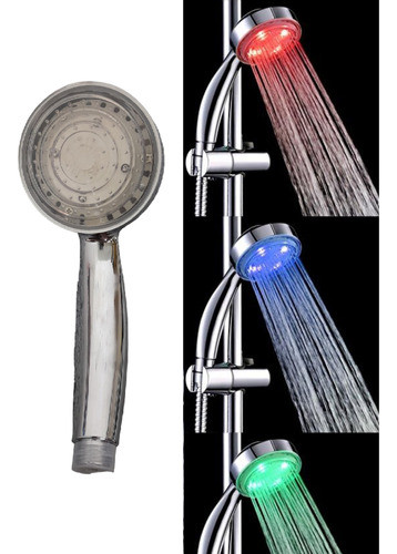 Cabezal Ducha Luz Led De Colores C/ Sensor Temperatura Dsi 0