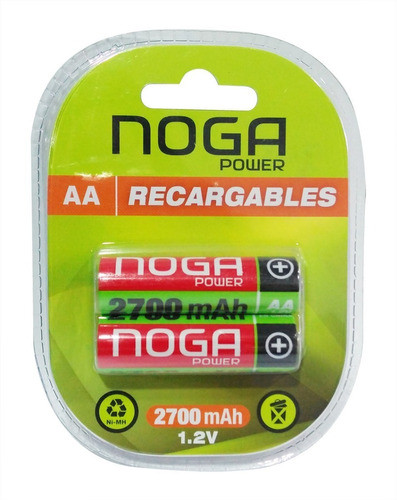 Pilas Recargables Noganet Aa 2700 Mah Blister X2 0