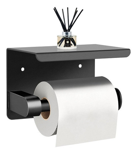 Soporte De Papel Higiénico Con Estante, Soporte Adhesivo De 0