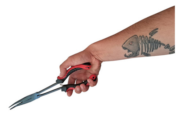 Pinza De Pesca Red Fish Larga 28 Cm Punta Curva 1