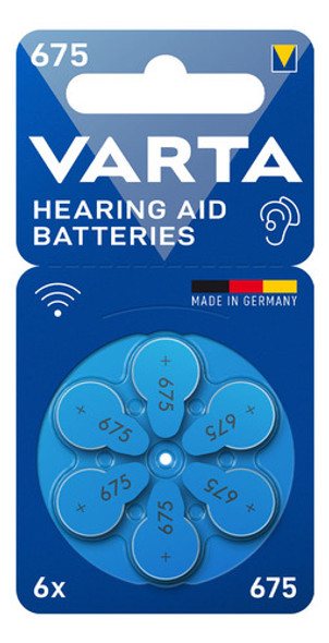 Pilas Para Audífono Varta 675 Origen Aleman Caja Por 60 1