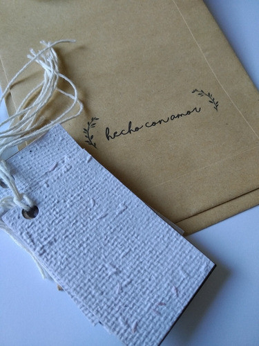 Pack De 50 Etiquetas De Papel Plantable Ideal Para Sello 0