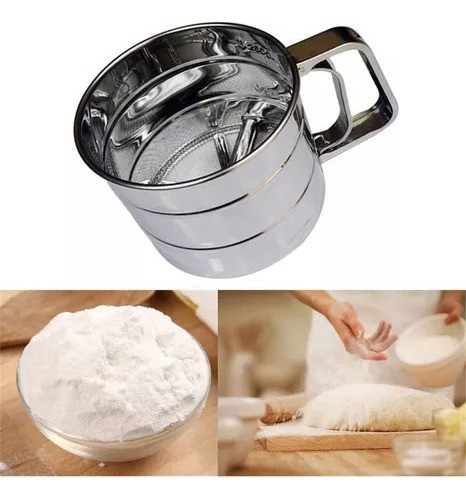 Tamizador Acero Inoxidable  Cernidor De Harina Azucar 1