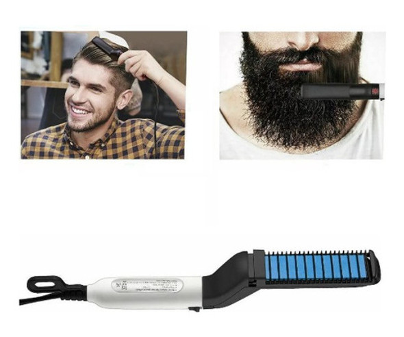 Chapinha Pente Alisador Modelador Barba Cabelo Masculino New 0 Chapinha Pente Alisador Modelador Barba Cabelo Masculino New 0