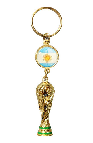 Llavero Metal Copa Con Dome Argentina Campeon Del Mundo 0