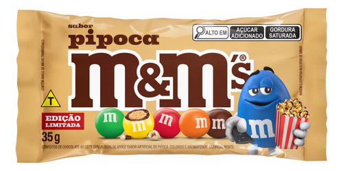 M&m's Edição Limitada Sabor Pipoca Display 18undx35g Mars 1