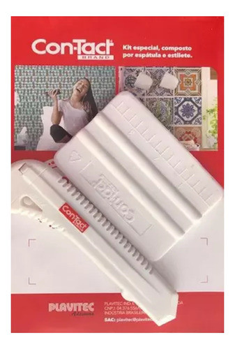 Kit Aplicação Espátula E Estilete Contact 1