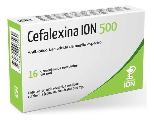 Cefalexina Ion® 500 X 16 Comprimidos 0