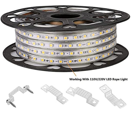 Mmsd Paquete De 100 Soportes De Montaje De Luz De Cuerda Led 1