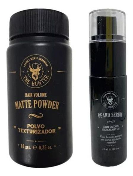 Polvo Texturizador Matte + Oleo Aceite Para Barba The Hunter 0
