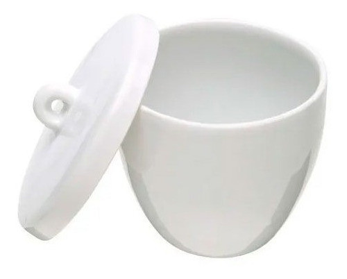 Crisol De Porcelana Con Tapa Tamaño 63x59mm Capacidad 100ml 0