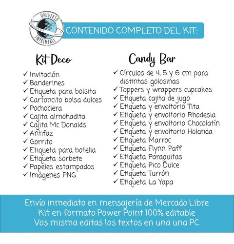 Kit Imprimible El Principito Clásico 100% Editable Candy Bar 1