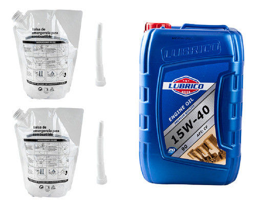 Aceite Lubrex Bidon + 2 Bolsas 15w40 Cg-4/sj Mineral 0