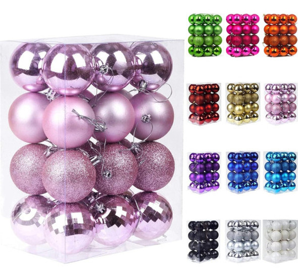 Bolas Para Arbol De Navidad Pack 24u. 4.2cm - Rosa 0