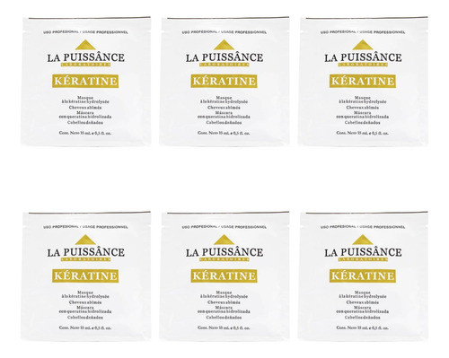 La Puissance Máscara Sachet Keratina Anti Frizz 15 Ml X 6u 0
