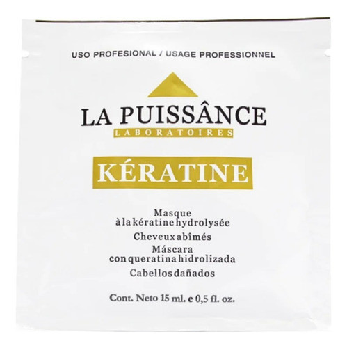 La Puissance Máscara Sachet Keratina Anti Frizz 15 Ml X 6u 1