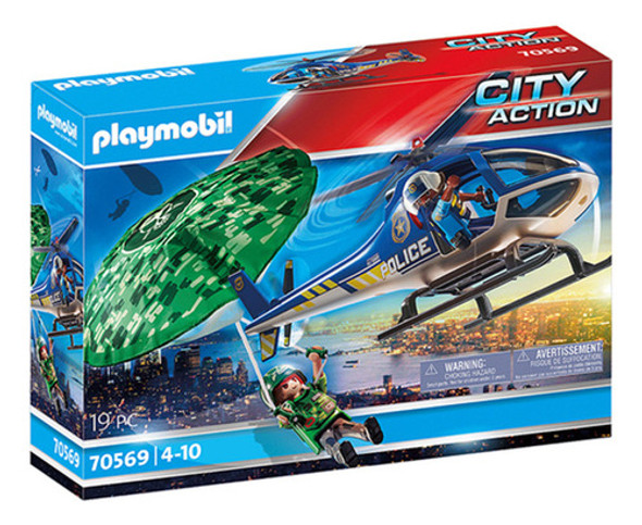 Playmobil City Action Helicóptero De Policía 70569 0