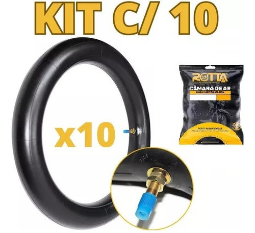 Kit C/10 Câmara Ar Aro17 Traseira Falcon Bros Xtz150 Crosser 1