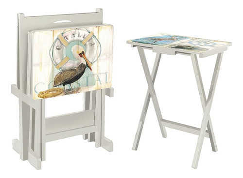 Cape Craftsmen Coastal Shore Bird Tv Dinner Tray | Conjunto 0