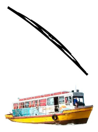 Palheta 90cm Limpador Parabrisa Haste Dupla Onibus Lancha Ba 0
