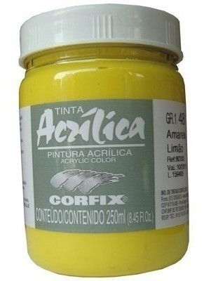 Kit 05 Cores Tinta Acrílica Corfix 250ml - Escolha A Cor 1