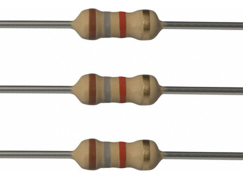 10 Resistencias 2w 1.8k 1800 Ohm 1k8 5% Carbon 0