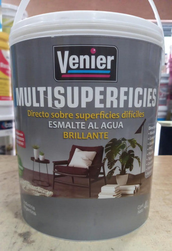 Esm Al Agua Venier Negro Brillante X 1 Lt Multisuperficies 0