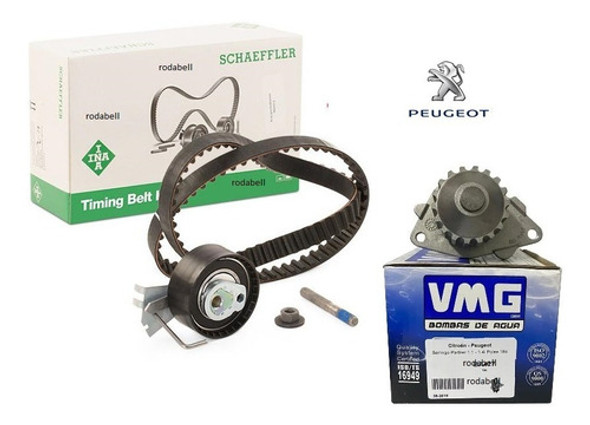 Kit Distribucion Peugeot Partner 1.4 8v Ina + Bomba + Poly V 1