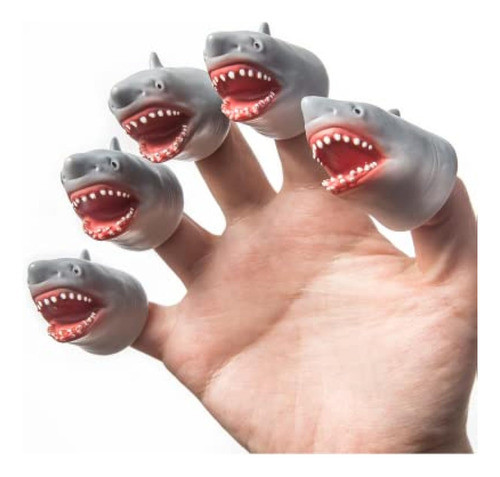 Aqkilo® Shark Finger Puppet Set, Animals Puppet 0
