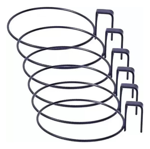 Suporte Vaso Parede Suculenta Samambaia Pendurar 6 Unidades 0