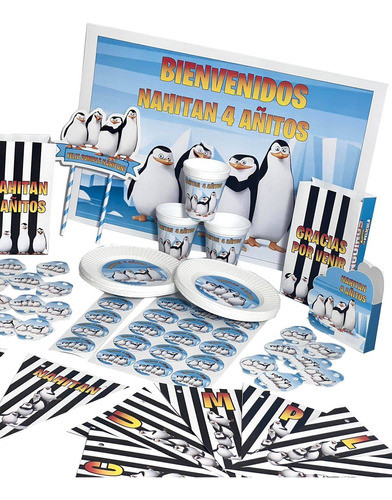 Cotillón Infantil Personalizado X 15 Pingüinos De Madagascar 0