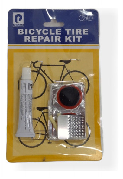 Kit Para Reparar Bicicletas Camara Pegamento + 5 Parches 0