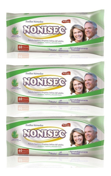 Nonisec Toallas Humedas Para Adultos 6 Packs X 60 Unidades 1 Nonisec Toallas Humedas Para Adultos 6 Packs X 60 Unidades 1