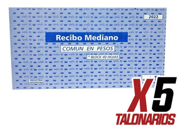 Recibi Recibo Nivel 10 2022 X 40 Hjs 10 X 19 Cms Unidad 0