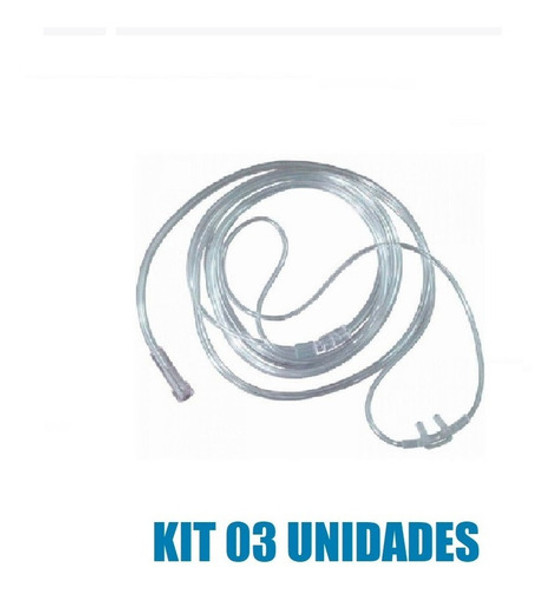 Cateter Cânula Nasal Flexível Adulto Salter Labs  - Kit 3 Un 1