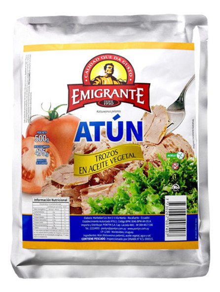 Atún En Trozos En Aceite Emigrante 500 Grs. 0